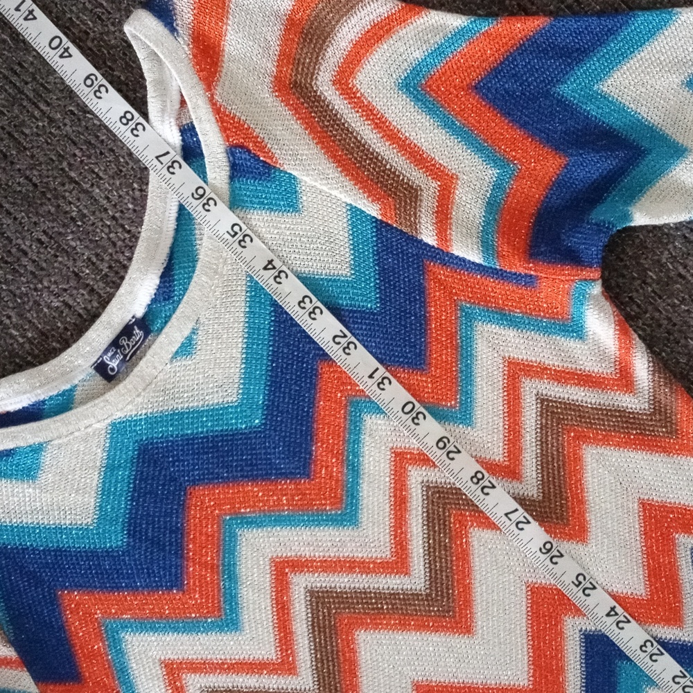 🌊MC2 Saint Barth🌊 - Multicolor Chevron Dress - Picture 15 of 16
